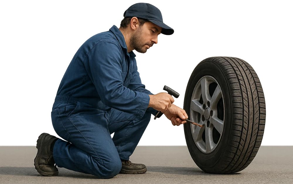 Ignoring Early Signs of a Flat Tyre